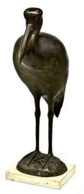 sculptură animalieră - Vasiliu Falti, Vasile; Barza