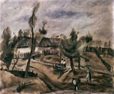 pictură - Delavrancea, Dona Niculina (Nuni Dona); Peisaj