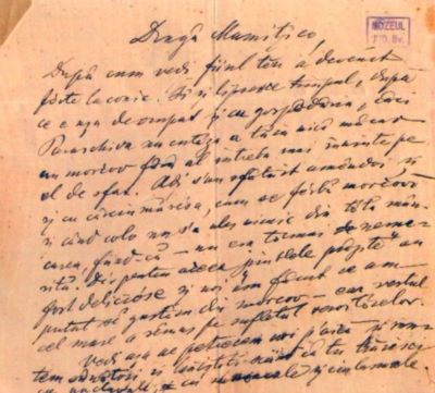 scrisoare - Mureșianu, A. Aurel; Mureșianu Aurel către soția sa, Elena