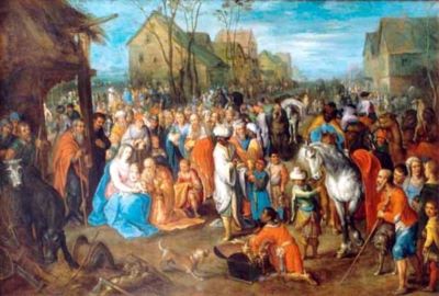 pictură - Brueghel I, Jan; Închinarea magilor