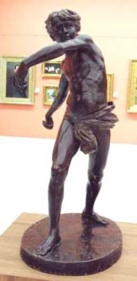 sculptură - Georgescu, Ioan; Endymion la vânătoare