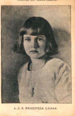 carte poștală ilustrată; Principesa Ileana a României