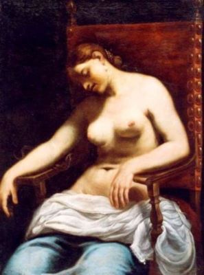 pictură - Cagnacci, Guido; Moartea Cleopatrei