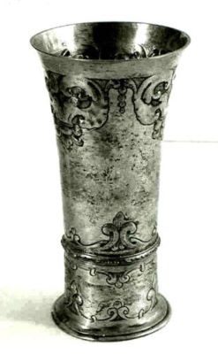 Johann Hermann II; pahar cu soclu