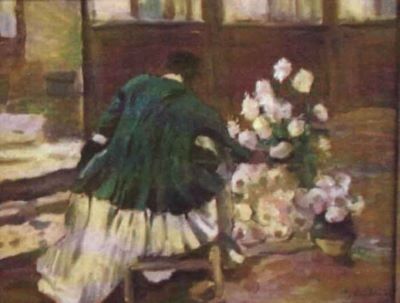 pictură - Luchian, Ștefan; Scurteica verde