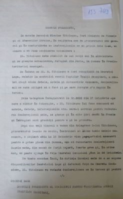 Scrisoare -  ; comunicarea făcută de Nicolae Raicoviceanu către Comisia pentru Verificarea Averilor Înalților Demnitari