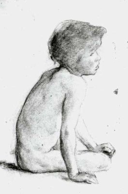 desen - Grigorescu, Nicolae; Nud de copil