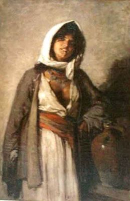 pictură - Grigorescu, Nicolae; Țiganca de la Ghergani
