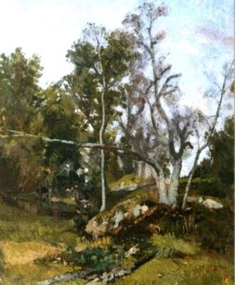 pictură - Andreescu, Ion; La marginea pădurii