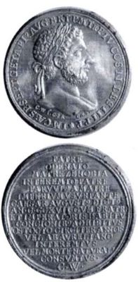 Medalie dedicată împăratului Geta