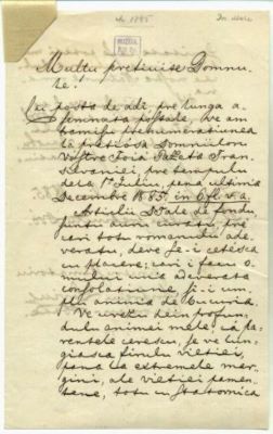 scrisoare - Liviu, Andrei; Andrei Liviu către Mureșianu Aurel