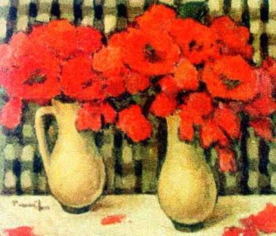 pictură - Tonitza, Nicolae; Vase cu maci