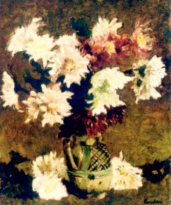 pictură - Luchian, Ștefan; Flori (Crizanteme)