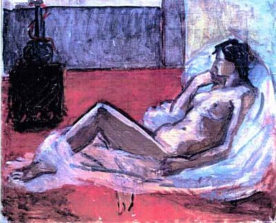 pictură - Pallady, Theodor; Femeie pe divan