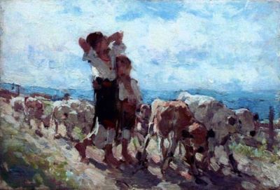 pictură - Grigorescu, Nicolae; Păstorițe