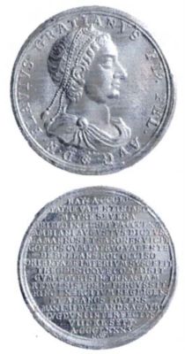 Medalie dedicată împăratului Gratianus