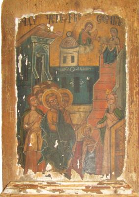 icoană - Simon din Bălgrad; Intrarea în biserică a Maicii Domnului
