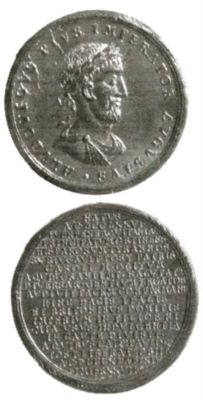 Medalie dedicată împăratului Ludovic cel Pios