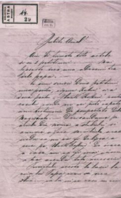 scrisoare - Mureșianu, Iacob; Informații diverse către fratele său, Aurel Mureșianu