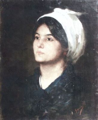 pictură - Grigorescu, Nicolae; Cap de fată