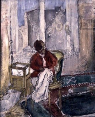 pictură - Popescu, Vasile; Fetiță în interior