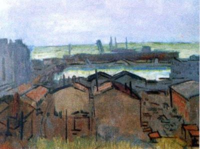 pictură - Ciucurencu, Alexandru; Portul Constanța