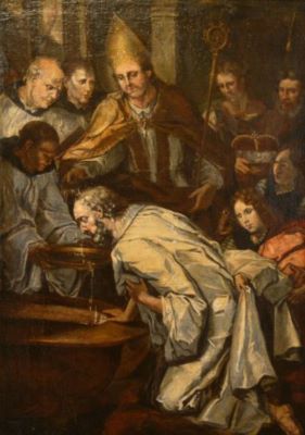 pictură; Botezul lui Clovis
