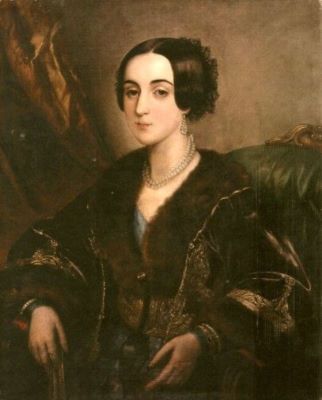 pictură - Lowes, I.; Portret de femeie