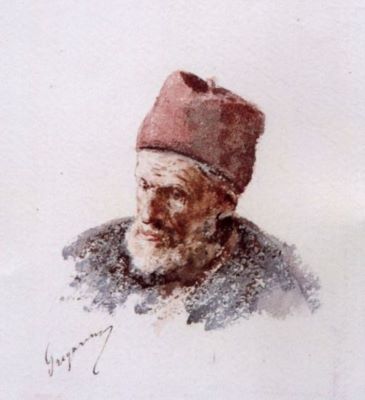 desen - Grigorescu, Nicolae; Cap de turc