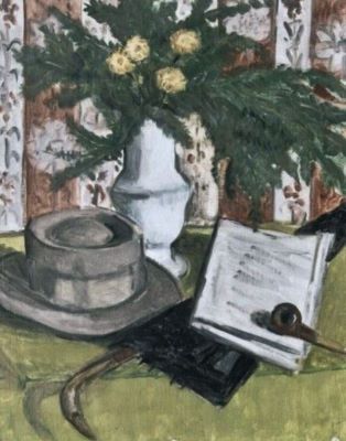 pictură - Pallady, Theodor; Pălăria și umbrela artistului