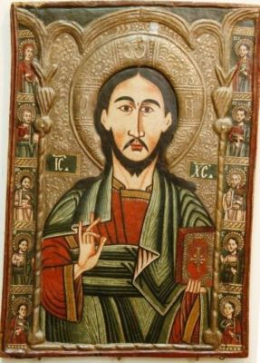 icoană pe lemn - Zugravu, Andrei din Cornești (?); Iisus Hristos mare învățător