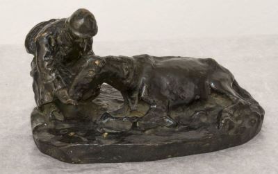 sculptură ronde-bosse - Jalea Ion; Soldat cu cal căzut