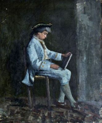 pictură - Andreescu, Ion; Băiat costumat