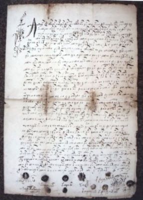 Dolfascu, Pârvu - logofăt; Zapis de vânzare a lui Pârvu logofătul către Condil postelnicul