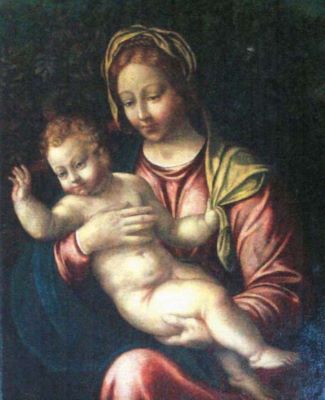 pictură - Bernardino, Luini; Madona cu Pruncul