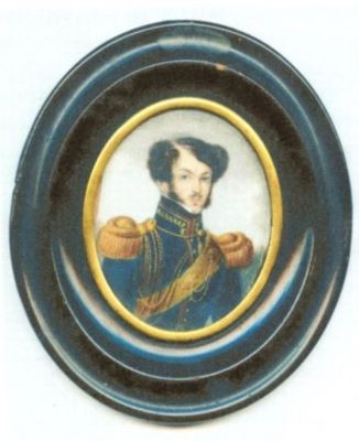 miniatură; Portretul unui ofițer superior