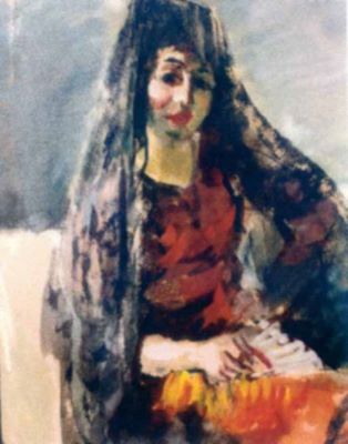 pictură - Iser, Iosif; Doamna spaniolă