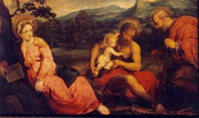 pictură - Bordone, Paris; Sfânta Familie