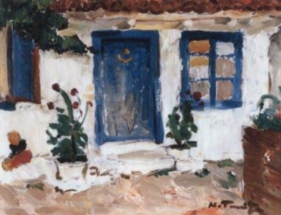pictură - Tonitza, Nicolae; Casa lui Tefik