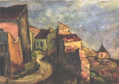 pictură de șevalet - Bunescu, Marius; Râșnov (în cetate)