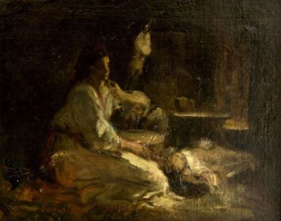 pictură - Grigorescu, Nicolae; Maternitate