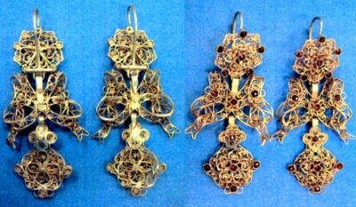 cercel; cercei cu pandantiv