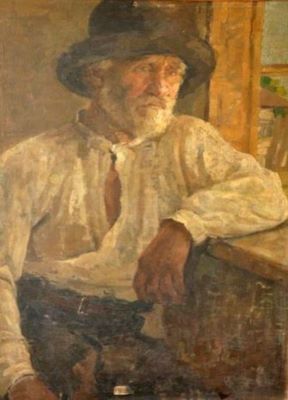 pictură - Băeșu, Aurel; Țăran bătrân