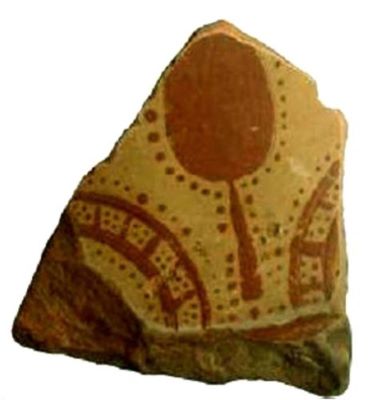 fragment ceramic; vas pictat