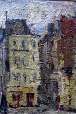 pictură - Schweitzer-Cumpăna, Rudolf; Case la Paris