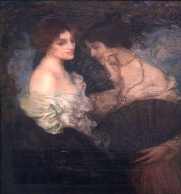 pictură - Aman-Jean, Edmond-François; Confidențe