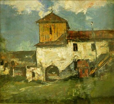 pictură - Petrașcu, Gheorghe; Clopotnița Bisericii din Târgoviște