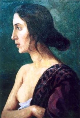 pictură - Cuțescu-Storck, Cecilia; Floarea cu draperie