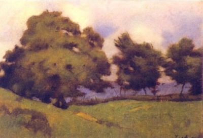 pictură - Luchian, Ștefan; Peisaj cu pomi