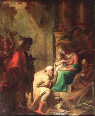 pictură - Zick, Januarius; Închinarea magilor
